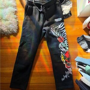 Netflix Stranger Things Black Sweatpants